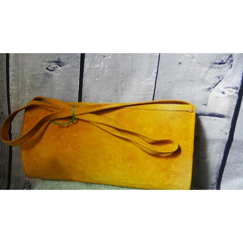 Yellow long strap Purse - Picture 2 of 3